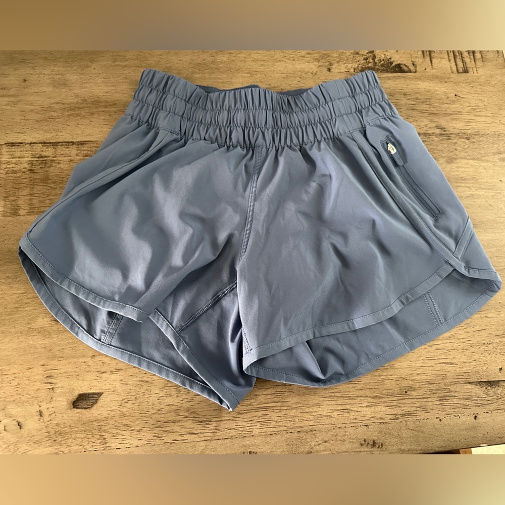 LuluLemon women’s lined shorts, size 4 in color Oasis Blue